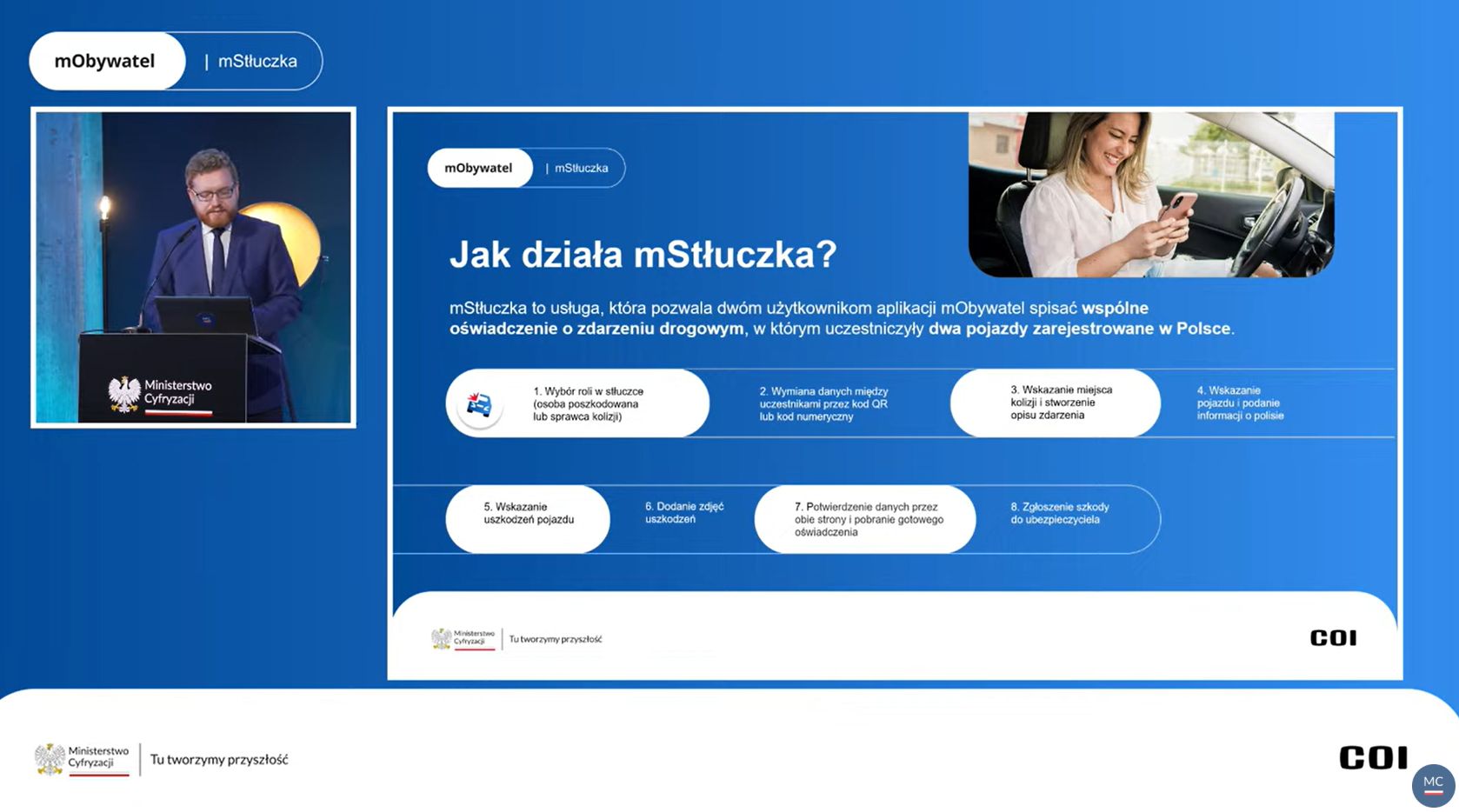 Etapy tworzenia oświadczenia, kadr z prezentacji