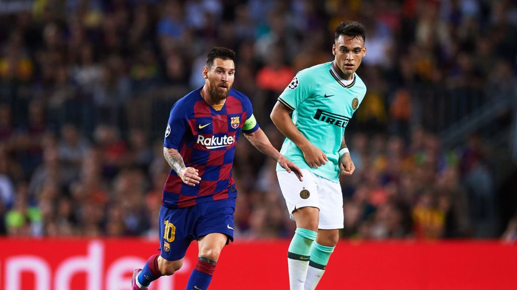 Na zdjęciu od lewej: Lionel Messi i Lautaro Martinez