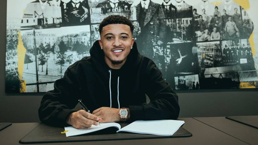 Zdjęcie okładkowe artykułu: Materiały prasowe / Borussia Dortmund / Na zdjęciu: Jadon Sancho