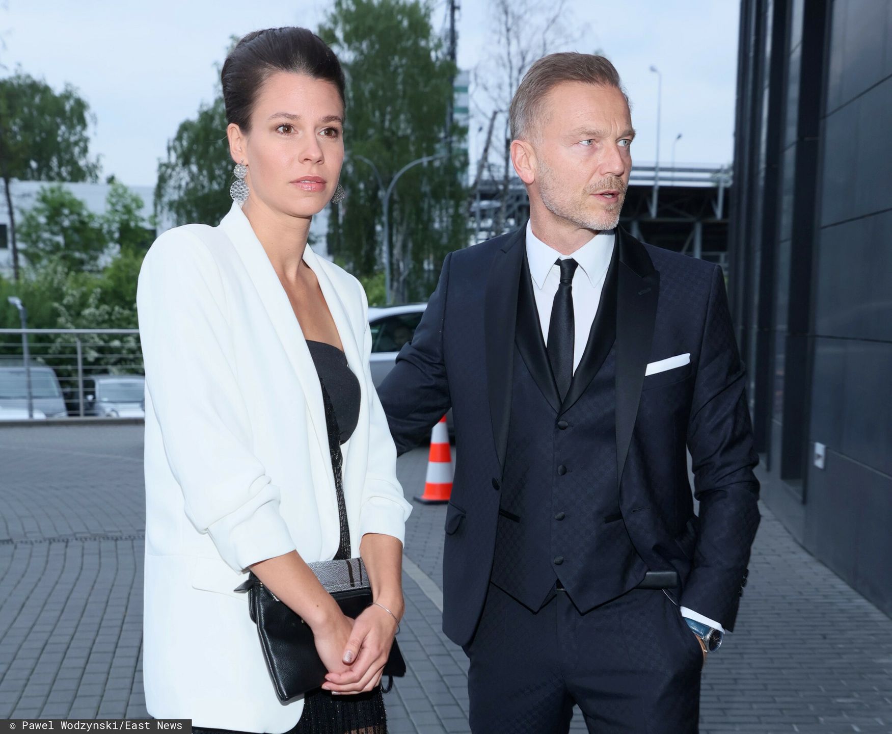 Krystian Wieczorek z żoną