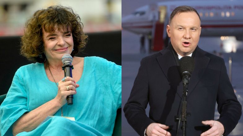Katarzyna Grochola po raz kolejny uczyniła sobie okazję do żartu z wypowiedzi prezydenta