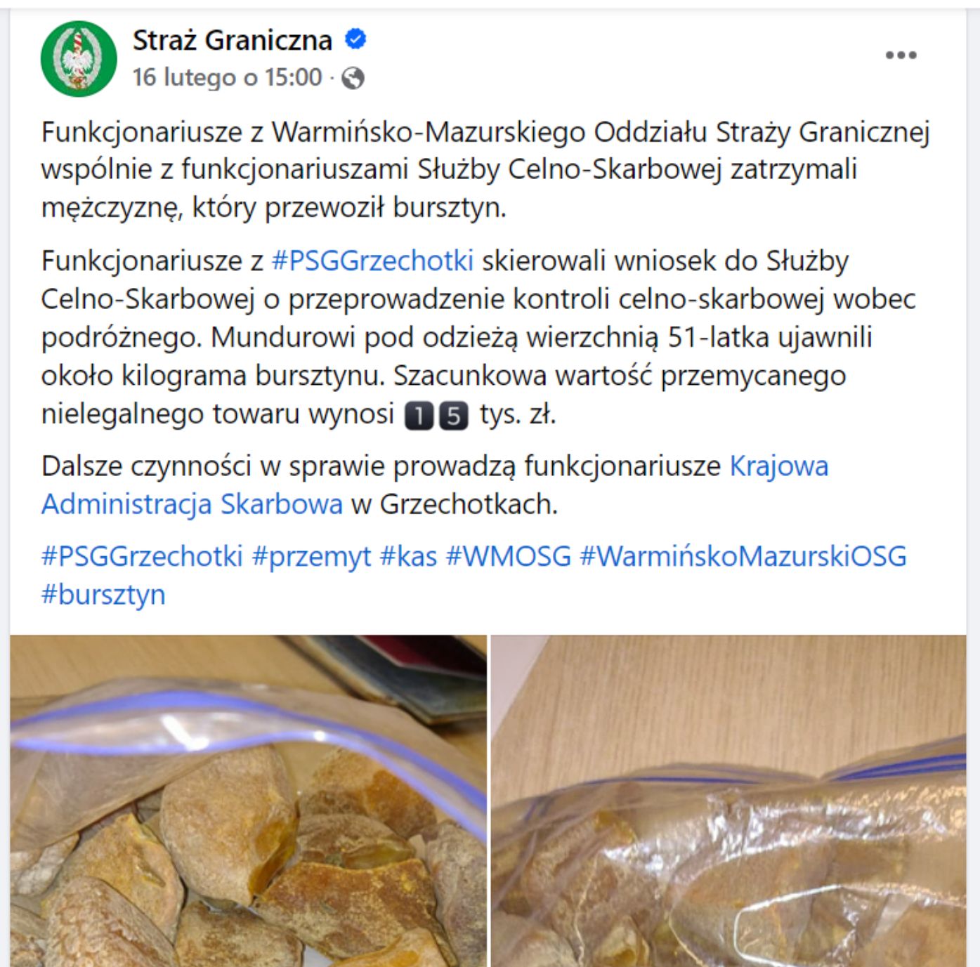 Przemytnik został przyłapany 