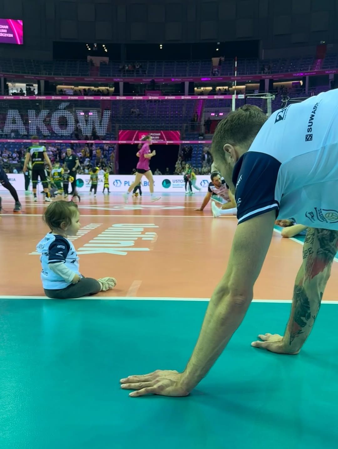 Andrzej Wrona z córką