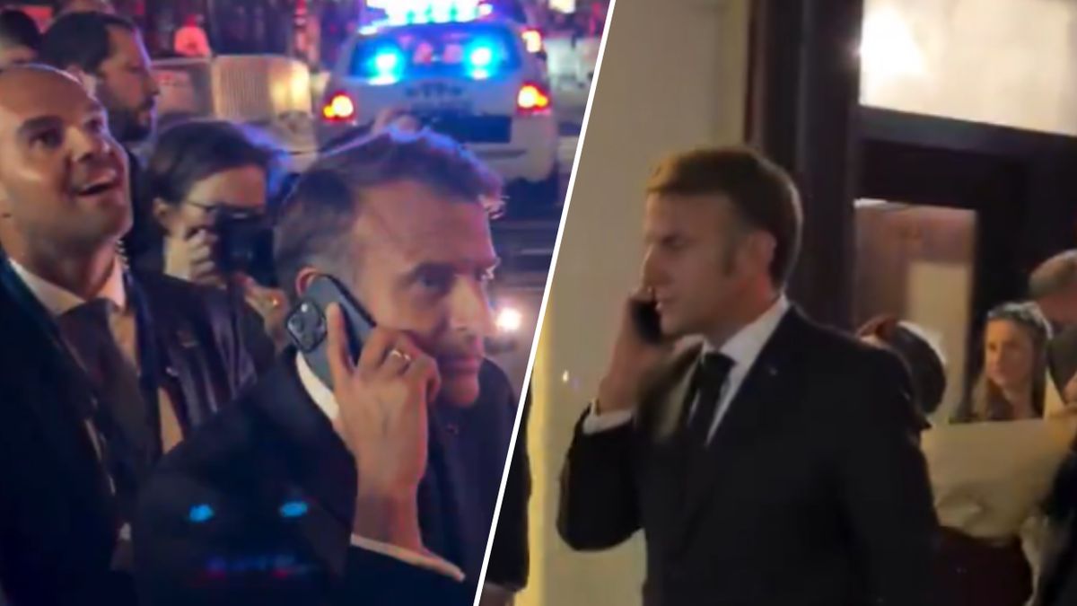 Macron zadzwonił do Trumpa na ulicy