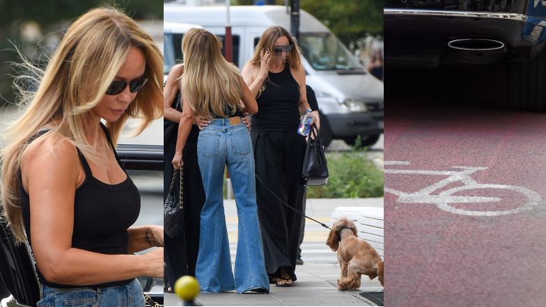 Szofer Joanny Przetakiewicz zaparkował na ścieżce dla rowerów