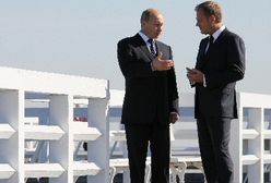 Tusk i Putin na molo