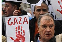 Protesty przeciwko atakom Izraela