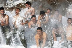 Ostry wycisk na śniegu