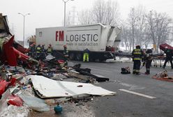 Zderzenie dwóch tirów