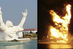 Statua Jezusa spłonęła