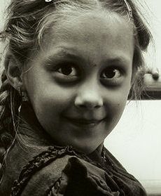 Urok dziecka zatrzymany w fotografii