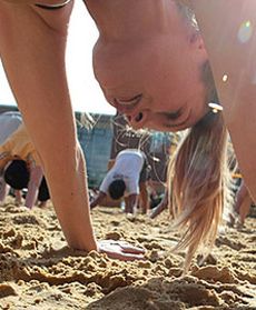 Plenerowy trening jogi