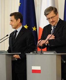 Merkel, Sarkozy i Komorowski w Wilanowie