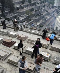 Cmentarze nad miastem