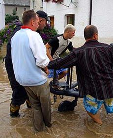 Deszcz trwał dwie godziny