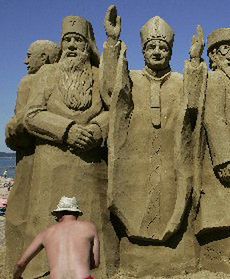 Jan Paweł II... z piachu