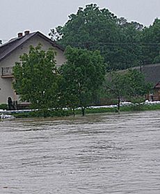 Borzęcin pod wodą