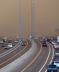 Burza piaskowa w Arizonie