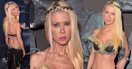 Półnaga Tara Reid straszy na imprezie halloweenowej... (ZDJĘCIA)