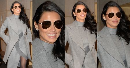 #TRENDY: Adriana Lima cała na szaro