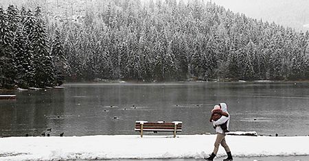 Pierwszy śnieg tej jesieni