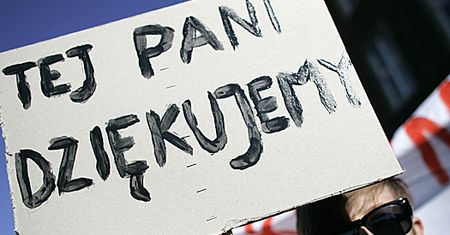 "Tej pani dziękujemy"