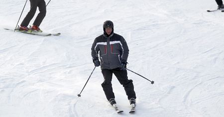 Komorowski na nartach