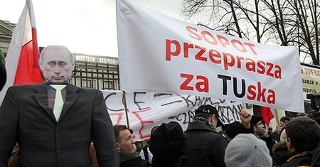 "Putin" spalony w Warszawie