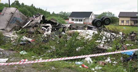 Samolot Tu-134 rozbił się w Rosji