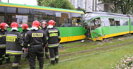Tramwaje zderzyły się w Poznaniu