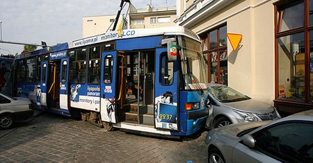 Wypadek tramwaju