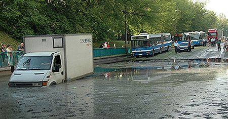 Kraków po gradobiciu