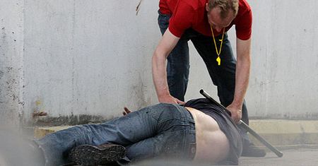 Starcia stoczniowców z policją