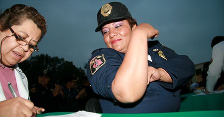 Meksykańscy policjanci na diecie
