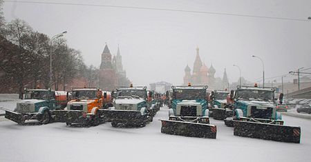 Śnieżyca nad Moskwą