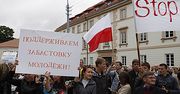 Protest w obronie polskich szkół na Litwie