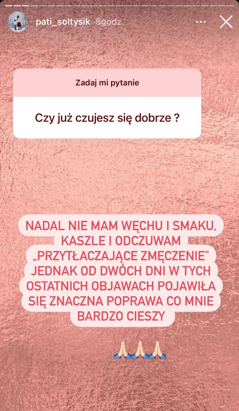 Patrycja Sołtysik o koronawirusie