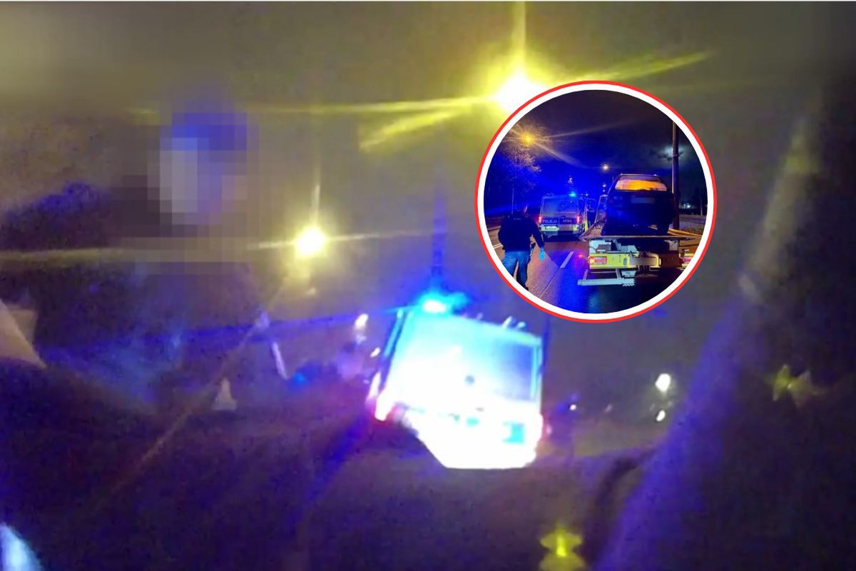 Chwile grozy na ulicach miasta. Zobacz, co nagrała policyjna kamera