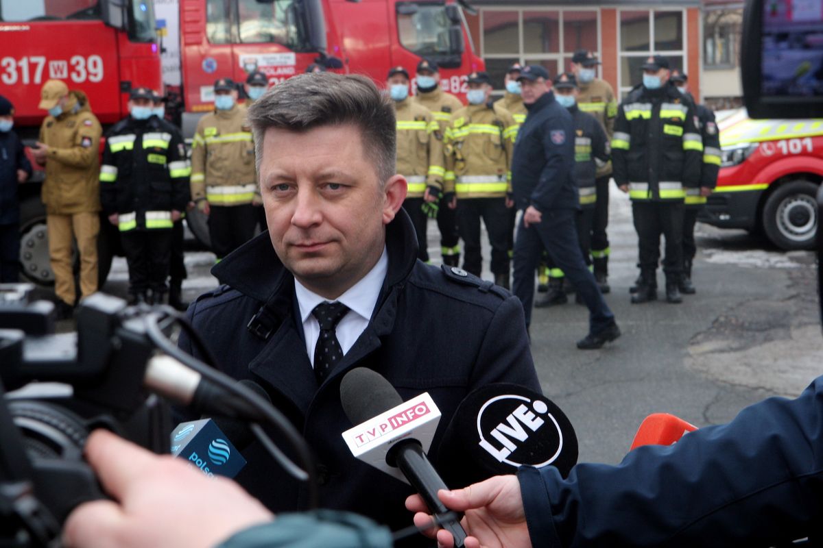 Jodek potasu trafił do straży pożarnej. Michał Dworczyk wyjaśnia