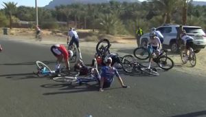 Co za pech Majki. Kraksa 4 km przed metą. Aż zaklął