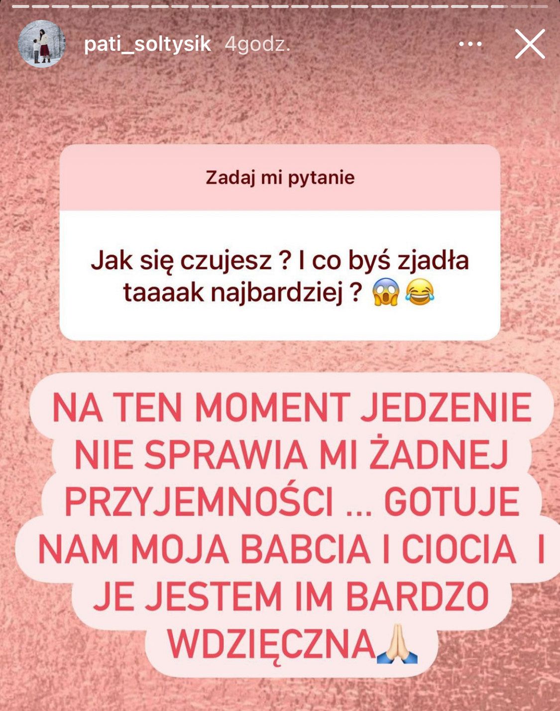 Patrycja Sołtysik o koronawirusie