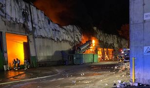 Spłonęła sortownia odpadów w Elblągu. Jedyna w mieście