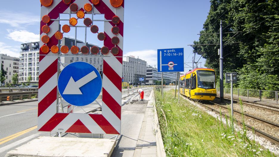 Warszawa. Trwa remont przy ulicy Wolskiej (fot. Zarząd Dróg Miejskich)