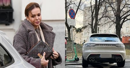 Uzbrojona w torebkę za 10 tys. zł Anna Wendzikowska łamie kilka przepisów ruchu drogowego w samochodzie wartym FORTUNĘ