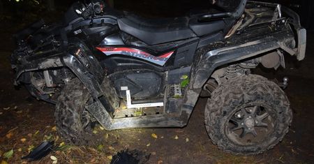 Dramat na quadzie. Pijany 36-latek wjechał z dzieckiem w słup energetyczny