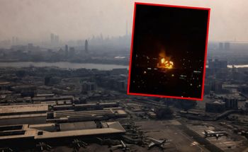 Atak dronów na Dubaj. Pożar zbiornika z paliwem w pobliżu lotniska
