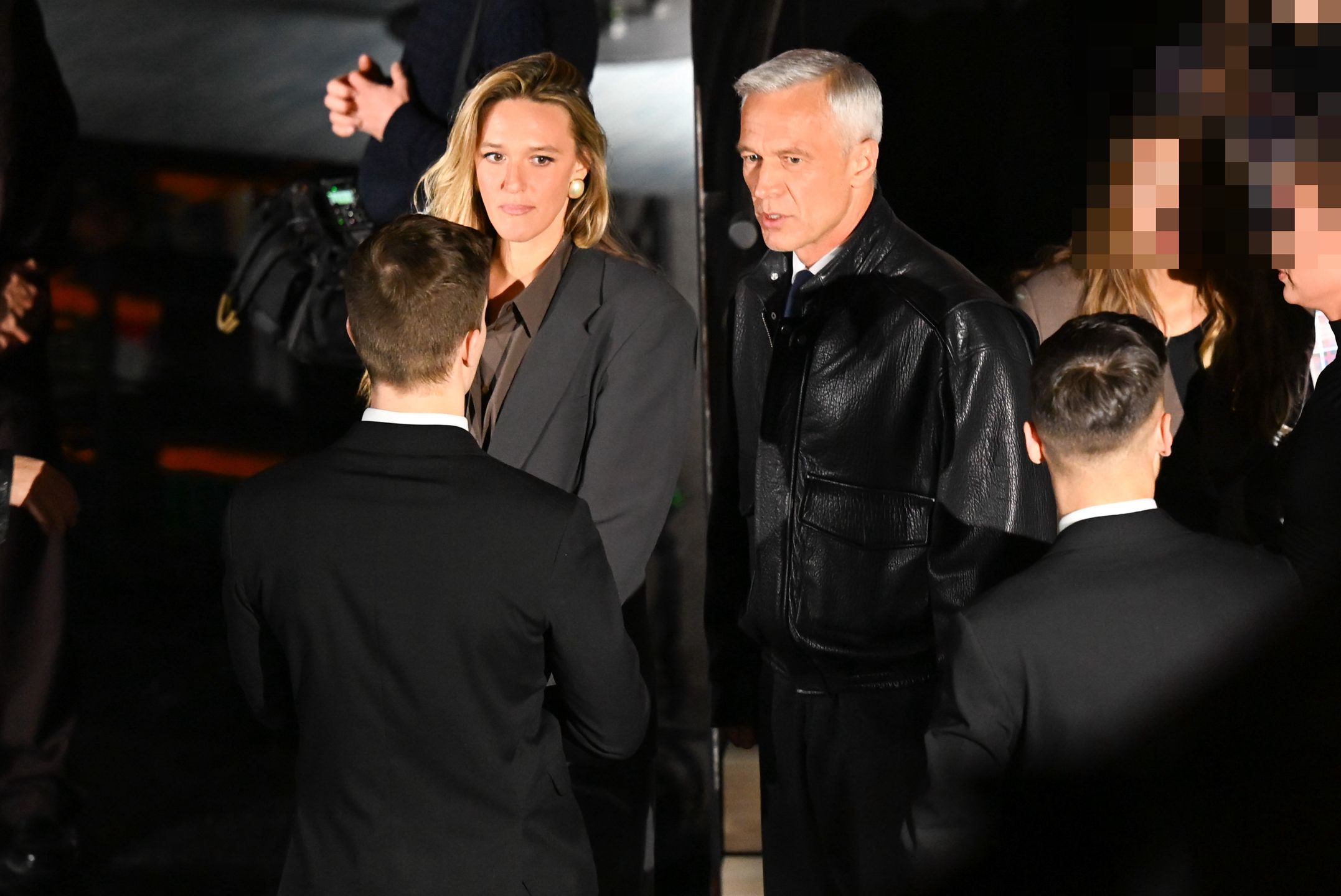 Michał i Aleksandra Żebrowscy za kulisami pokazu Łukasza Jemioła