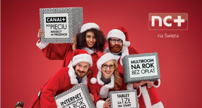 Święci Mikołaje promują świąteczną ofertę nc+ (wideo)