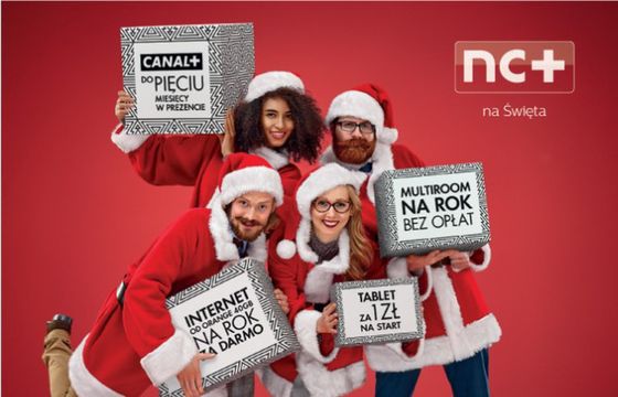 Święci Mikołaje promują świąteczną ofertę nc+ (wideo)