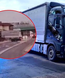 Zasnął za kierownicą ciężarówki. Staranował trzy auta i ogrodzenie